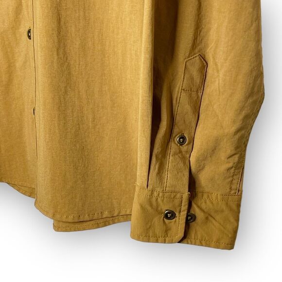 Swiss Tech Long Sleeve Button Down Outdoor Shirt Copper Penny Men’s Size Medium - Picture 7 of 9